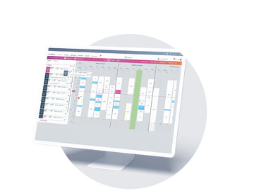 Screenshot zeigt NOVENTI Ora Terminplaner