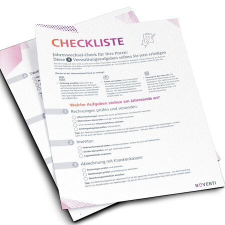 Abbildung Checkliste Jahreswechsel-Check für Ihre Praxis: Diese 9 Verwaltungsaufgaben sollten Sie jetzt erledigen