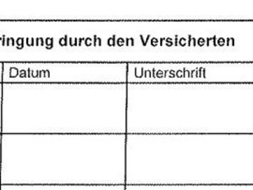 Ausschnitt UV-Träger-Verordnung/Rückseite Bestätigung