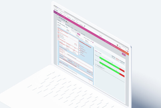Ansicht Notebook mit Screen von NOVENTI Ora Blankoverordnung