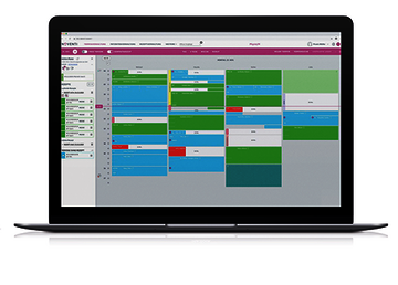 Abbildung Notebook mit Screen NOVENTI Ora Terminplaner